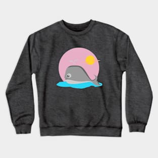 Cute whale Crewneck Sweatshirt